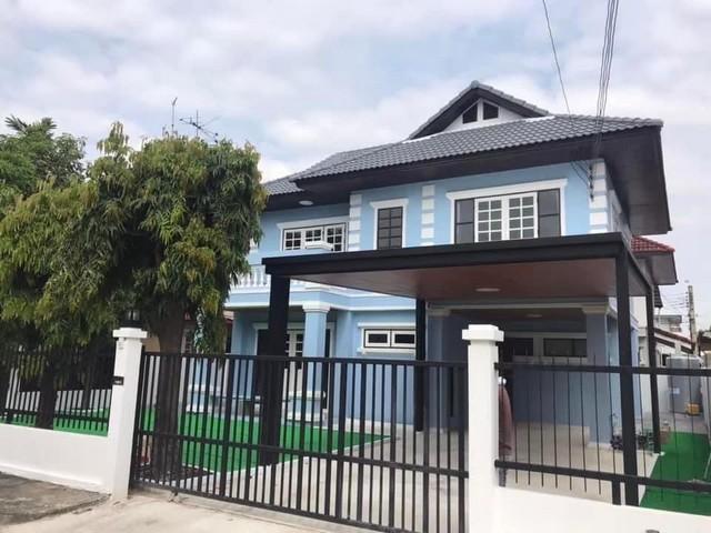 ให้เช่าบ้านเดี่ยว 2 ชั้น 64 ตร.ว. หมู่บ้านมณียา ท่าอิฐ รัตนธิเบศน์ ใกล้รถไฟฟ้า สถานีไทรม้า